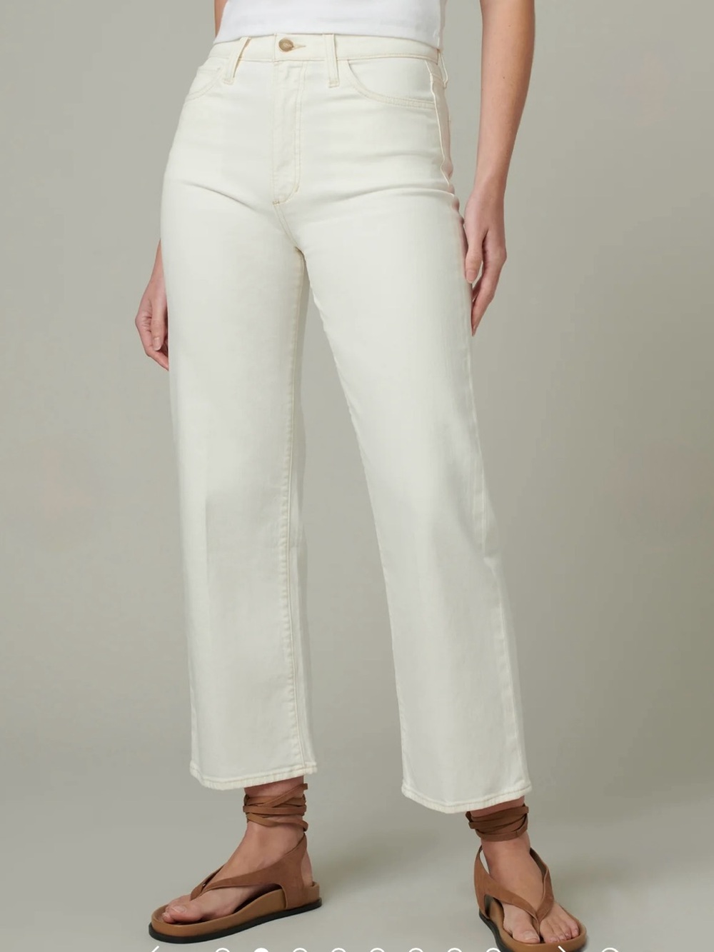 JOE’S Jeans HIGH RISE WIDE LEG CROP VINTAGE
STRETCH in Milk size 25 $188